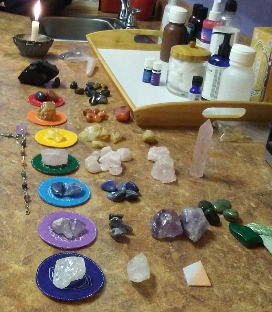 Crystal Healing Set Up